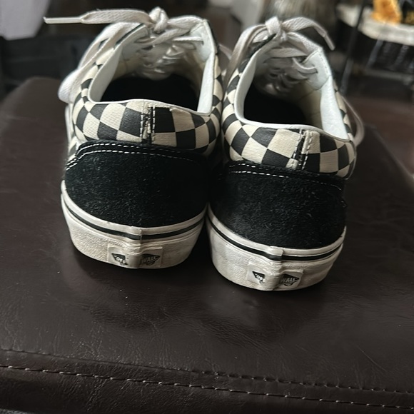 Vans Old Skool low top black/white/checkerboard suede shoes - Picture 6 of 8